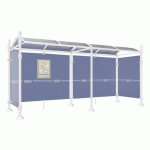 ABRI BUS 5 M PROVINCE 2 BARDAGES LAT. BOULE BLANC 9010 - PROCITY