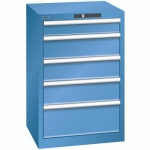 ARMOIRE BLEU CAP. 564X572X850 AVEC 5 TIR. 75KG _ 14.256.040 - LISTA