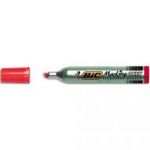 BIC MARQUEUR PERMANENT POINTE BISEAU CORPS MÉTAL GRANDE CONTENANCE ENCRE ROUGE ONYX MARKER 1591