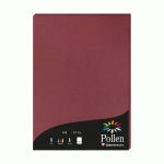 ETUI DE 50 FEUILLES POLLEN 210X297MM 120G/M2 - BORDEAUX - LOT DE 3