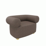 FAUTEUIL CADEO 1 PLACE - ACAJOU