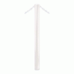 POTELET CARREFOUR Ø76 MM CHAINES 2 ANNEAUX ZINC BLANC 9010 - PROCITY