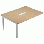 PROLONGATION TABLE RÉUNION TRENDY - 160CM - PIEDS GRIS-CHÊNE - ARTARREDI