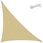 SEKEY - VOILE D'OMBRAGE RÉCTANGULAIRE HDPE AVEC CORDES, SABLE 2,5 × 2,5 × 3,5 M