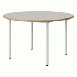TABLE MALIBU Ø 120 T5 4P STRA ALAISÉ BLC SEL W911/BLC 9016