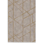 PAPIER PEINT GRAPHIQUE MODERNE MARRON & DORÉ TAPISSERIE GÉOMÉTRIQUE MARRON & OR PAPIER PEINT INTISSÉ VINYLE TENDANCE SALON - MARRON, OR