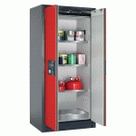 ARMOIRE SÉCURITÉ Q-PEGASUS-90 Q90.195.090.WDAC GRIS/ROUGE - ASECOS