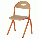CHAISE MALIBU AST - T3 - ASS/DOS HÊTRE / ALU ORANG 1028 - MANUTAN EXPERT