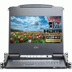CONSOLE LCD COURTE 19 VGA/USB/PS2 POUR BAIE 600MM DEXLAN - DEXLAN