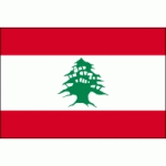 DRAPEAU LIBAN : DIMENSIONS - 40 X 60 CM