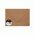 LOT DE 10 - SACHET DE 5 ENVELOPPES POLLEN C5 162X229 120G/M2 - KRAFT