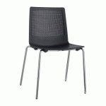 LOT DE 2 - CHAISE PILAR - NOIR