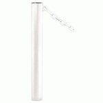 POTELET PROVINCE Ø114 MM CHAINES 1 ANNEAU INOX BLANC 9010 - PROCITY
