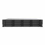 QNAP TS-1273AU-RP-8G SERVEUR DE STOCKAGE NAS RACK (2 U) RYZEN EMBEDDED V1500B 8 GO DDR4 0 TO QNAP QTS ALUMINIUM, NOIR