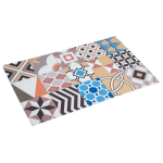 STORESDECO - TAPIS EN VINYLE MOELLEUX, TAPIS EN PVC, LAVABLE ET ANTIDÉRAPANT, GEOM, 120 X 180CM