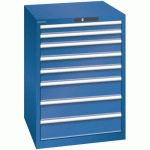 ARMOIRE BLEU GENT. 717X725X1000 AVEC 8 TIR. 75KG - LISTA