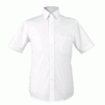 CHEMISE HOMME MANCHES COURTES BLANCHE T.43/44