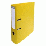 CLASSEUR À LEVIER PVC A4 DOS DE 70MM. - JAUNE - LOT DE 10