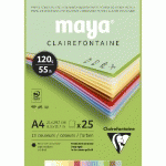 MAYA BLOC COLLÉ 25F A4 120G - LOT DE 5