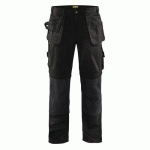 PANTALON DE TRAVAIL ARTISAN BAS AMOVIBLES NOIR TAILLE 48L - BLAKLADER