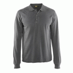 POLO MANCHES LONGUES GRIS TAILLE XS - BLAKLADER