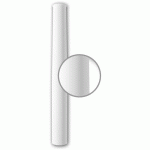 PROFHOME DECOR - FÛT DE COLONNE PROFHOME 412101 MOULURE DE FAÇADE COLONNE ÉLÉMENT DE FAÇADE STYLE TOSCAN BLANC
