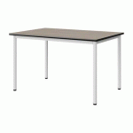TABLE MALIBU 120X80 T5 4P STR ANTIB CHÊN 1146/NOIR BLC 9016