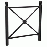BARRIÈRE PROVINCE ROSACE 1.07 M CITY - ZINC NOIR 9005 - PROCITY