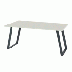 BUREAU SHAPE 120 X 80 X 75 CM DESIGN DROIT GRIS CLAIR