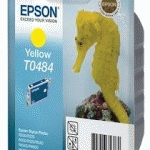 CARTOUCHE EPSON T0484 JAUNE POUR IMPRIMANTE JET D'ENCRE