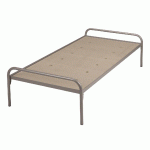 EVOLUTION LIT ESSENTIEL SOMMIER AGGLOMERE 90X190 CM TAUPE - MANUTAN COLLECTIVITÉS