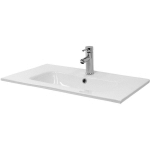 ML-DESIGN - LAVABO EN CÉRAMIQUE BLANC, 71X16,5X46 CM, RECTANGULAIRE, VASQUE À POSER MODERNE, LAVABO DE COMPTOIR ÉLÉGANT, LAVABO À ENCASTRER AVEC TROU