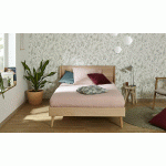 LIT RIDDEL  BOIS NATUREL 120X190 CM