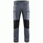 PANTALON DE TRAVAIL SERVICES STRETCH GRIS/NOIR TAILLE 52 - BLAKLADER