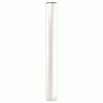 POTELET PROVINCE Ø 114 MM INOX BROSSÉ - ZINC BLANC 9010 - PROCITY