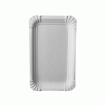 250 ASSIETTES PAPSTAR, CARTON PUR, CARRÉES 10 CM X 16 CM, BLANCHES