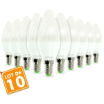 ARUM LIGHTING - LOT DE 10 AMPOULES LED E14 6W RENDU 40W 420LM TEMPÉRATURE DE COULEUR: BLANC NEUTRE 4000K