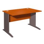 BUREAU DROIT EVOLUTION - L. 120 X P. 80 CM - PLATEAU 'MERISIER' - PIEDS L 'MERISIER'.