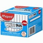 CRAIE POUR TABLEAU WHITE'PEPS, ROND, BLANC - LOT DE 29
