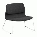 LOT DE 2 - CHAUFFEUSE SOLAIRU TISSUS ANTHRACITE