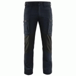 PANTALON DE TRAVAIL SERVICES STRETCH MARINE FONCÉ/NOIR TAILLE 54 - BLAKLADER