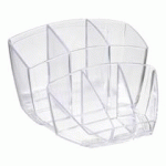 POT À CRAYON CEP 6 COMPARTIMENTS - CRISTAL