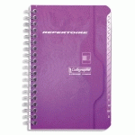 RÉPERTOIRE RELIURE INTÉGRALE 7000 11X17 CM 100 PAGES PETITS CARREAUX 70 G - ASSORTIS - LOT DE 10