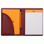 RHODIARAMA LIVRET PORTE-BLOC N°16 POUR BLOC OU CARNET FORMAT A5 - LIE DE VIN