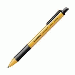 STYLO BILLE STABILO POINTBALL RÉTRACTABLE POINTE 2.5 MM - ÉCRITURE LARGE - NOIR