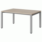 TABLE MALIBU 120X80 T3 SOUDÉ STR ABS ACACIA/GRIS 9006