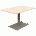 TABLE MANO MOB 120X80 T6 STR ALA ÉRABLE G. BLC PASTEL/NOISET - MOBIDECOR