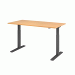BUREAU ÉLECTRIQUE SÉRIE XMKA 160CM HÊTRE/ANTHRA - HAMMERBACHER