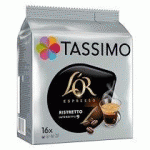 CAPSULES DE CAFÉ TASSIMO L'OR RISTRETTO - PAQUET DE 16