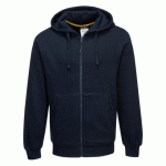 PORTWEST KS31 SWEATSHIRT ZIPPÉ À CAPUCHE NICKEL MARINE - TAILLE S